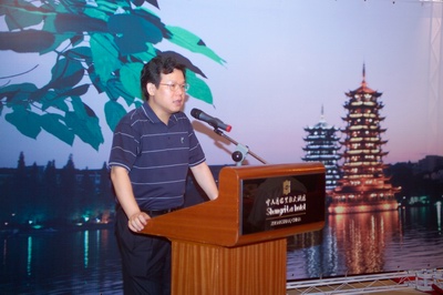 中山市政府彭建文常務(wù)副市長(zhǎng)致辭歡迎桂林市政府考察團(tuán)前來(lái)參觀、考察